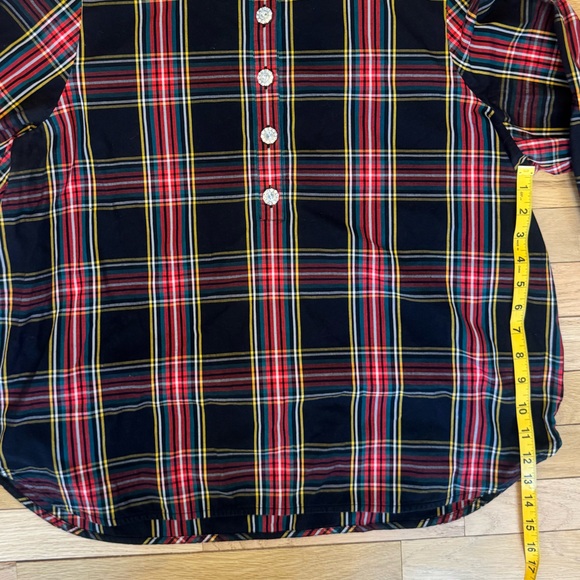 J. Crew Multicolor Plaid Shirt with Decorative Buttons - Picture 5 of 7